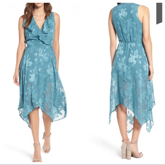 leith wrap midi dress